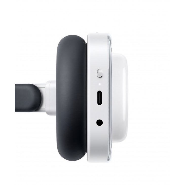 Casti Over-Ear Nothing Headphone (a), True Wireless, Bluetooth, Noise Cancelling,, Autonomie 135 ore, Dual Connection, Fast Charging, White
