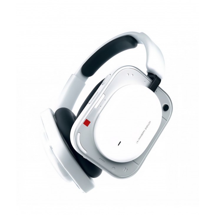 Casti Over-Ear Nothing Headphone (a), True Wireless, Bluetooth, Noise Cancelling,, Autonomie 135 ore, Dual Connection, Fast Charging, White