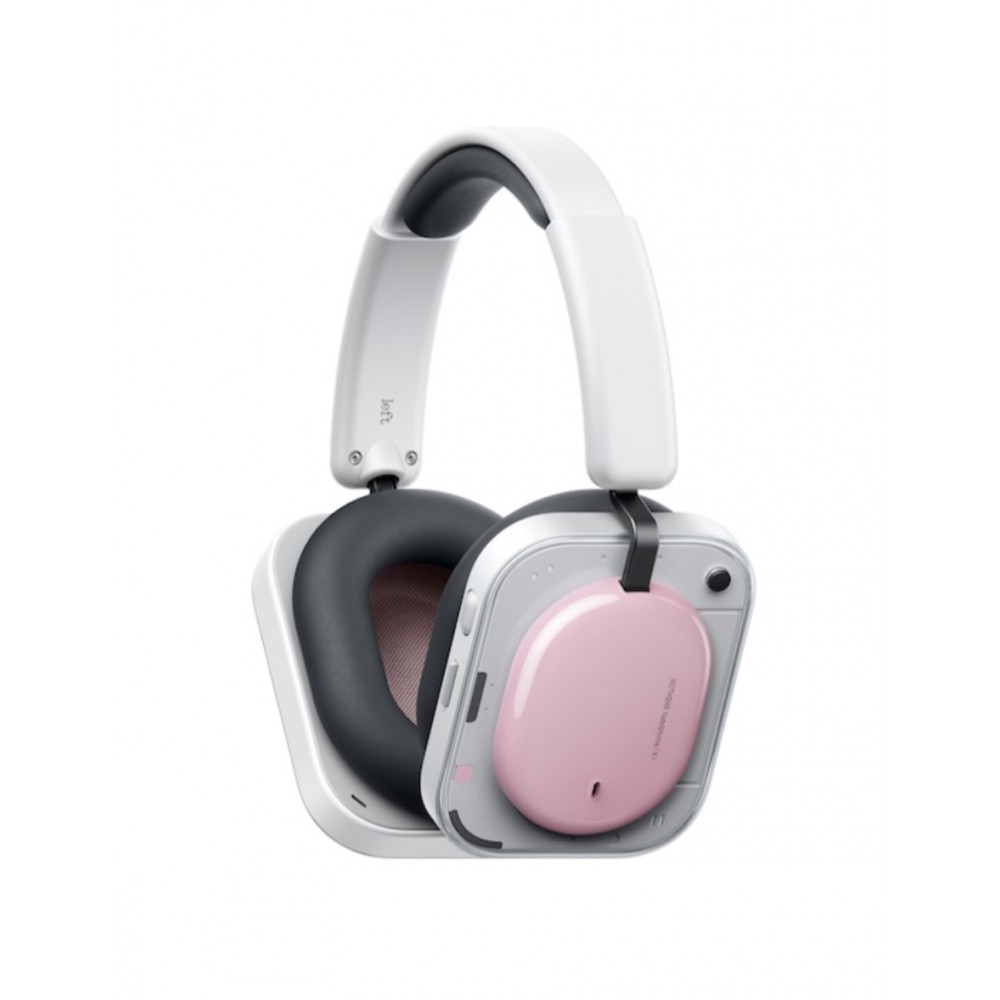 Casti Over-Ear Nothing Headphone (a), True Wireless, Bluetooth, Noise Cancelling,, Autonomie 135 ore, Dual Connection, Fast Charging, Roz
