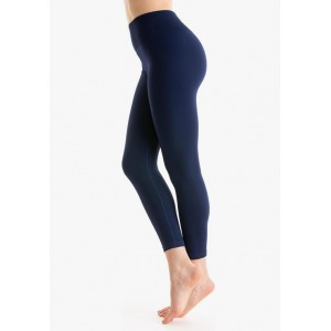 Colanti Sport Dama Gi&Gi Sports, talie Inalta, material Ribbed Elastic, Fitness, Yoga, Sala, anti-miros, respirabili, ultra-usori, marimea L (42), inaltime 170-175 cm, talie 76-82 cm, copase 100-106 cm, albastru navy