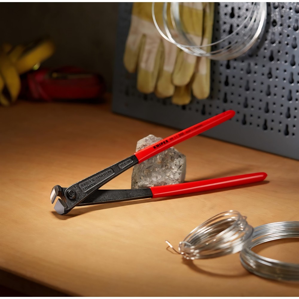 Cleste profesional taiere heavy-duty, Knipex 99 11 300, 300 mm, forta mare de taiere, otel calit, manere acoperite plastic, produs in Germania
