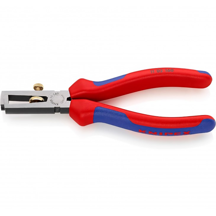 Cleste decapator KNIPEX 11 02 160, manere ergonomice multi-component, pentru dezizolare precisa a cablurilor, uz profesional