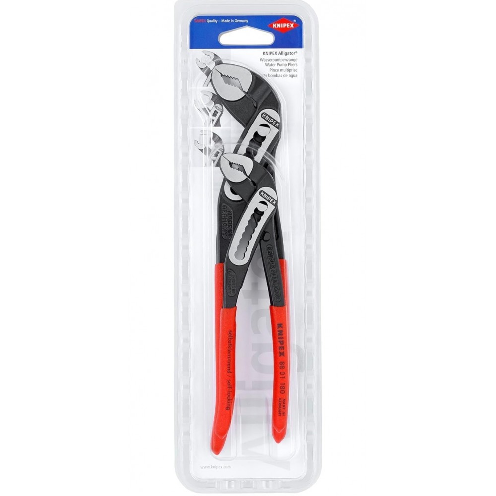 Set 2 clesti KNIPEX 00 31 20 V02, culoare rosu, trusa profesionala 2 piese pentru prindere si taiere de precizie