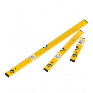 Set nivele cu bula 3 piese STABILA Spirit Level Prime Set 70, 100/60/30 cm, precizie ridicata, capace protectie, fabricate in Germania