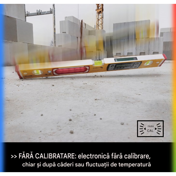 Nivela digitala 81 cm STABILA TECH 196 DL, IP67 rezistenta apa si praf, 2 afisaje digitale, masurare °/%/mm/m/in/ft, husa inclusa