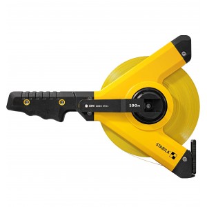 Ruleta profesionala 100 m STABILA LBM 1000 STEEL, banda otel cu invelis nylon, cadru rezistent, carlig universal, precizie MID