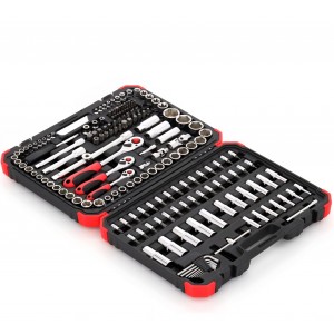 Trusa chei tubulare 172 piese GEDORE red, cu clichet reversibil, biti si accesorii, set complet profesional