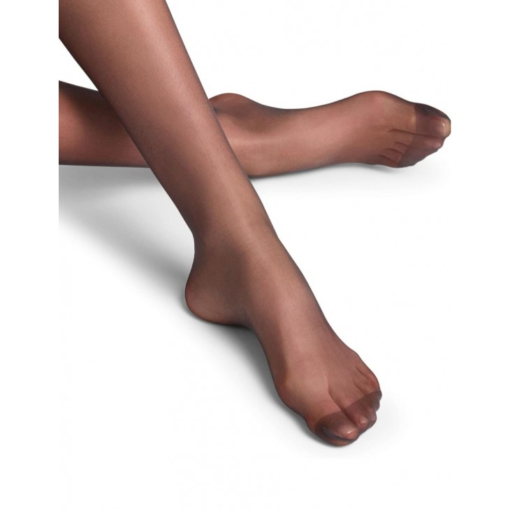 Ciorapi dama, Falke Silky Smooth 15 DEN, tip stay-up, transparenti luciosi, rezistenti la rupere, banda silicon antialunecare, material moale, marimea L, numar picior 40-41, inaltime 165-180 cm, greutate  59-79 kg, banda neagra cu decoratiuni