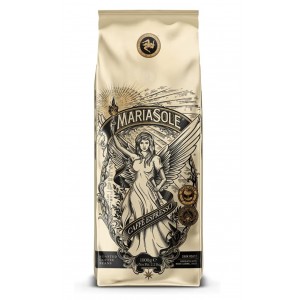 Cafea boabe Mariasole Caffè Espresso 1 kg, prajire traditionala pe foc de lemne in Sicilia, premium, pentru espresso, compatibila automate si portafiltru
