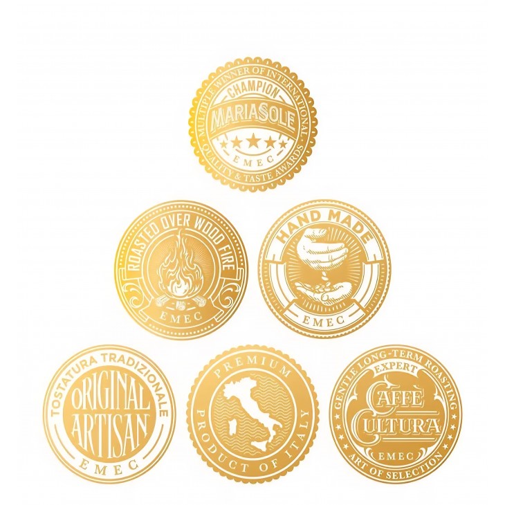 Cafea boabe Mariasole Caffè Espresso 1 kg, prajire traditionala pe foc de lemne in Sicilia, premium, pentru espresso, compatibila automate si portafiltru