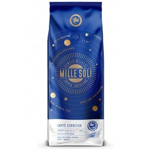 Cafea boabe MilleSoli Caffè Espresso 1 kg, prajire tripla traditionala, crema perfecta, aciditate redusa, pentru espressoare automate si portafiltru