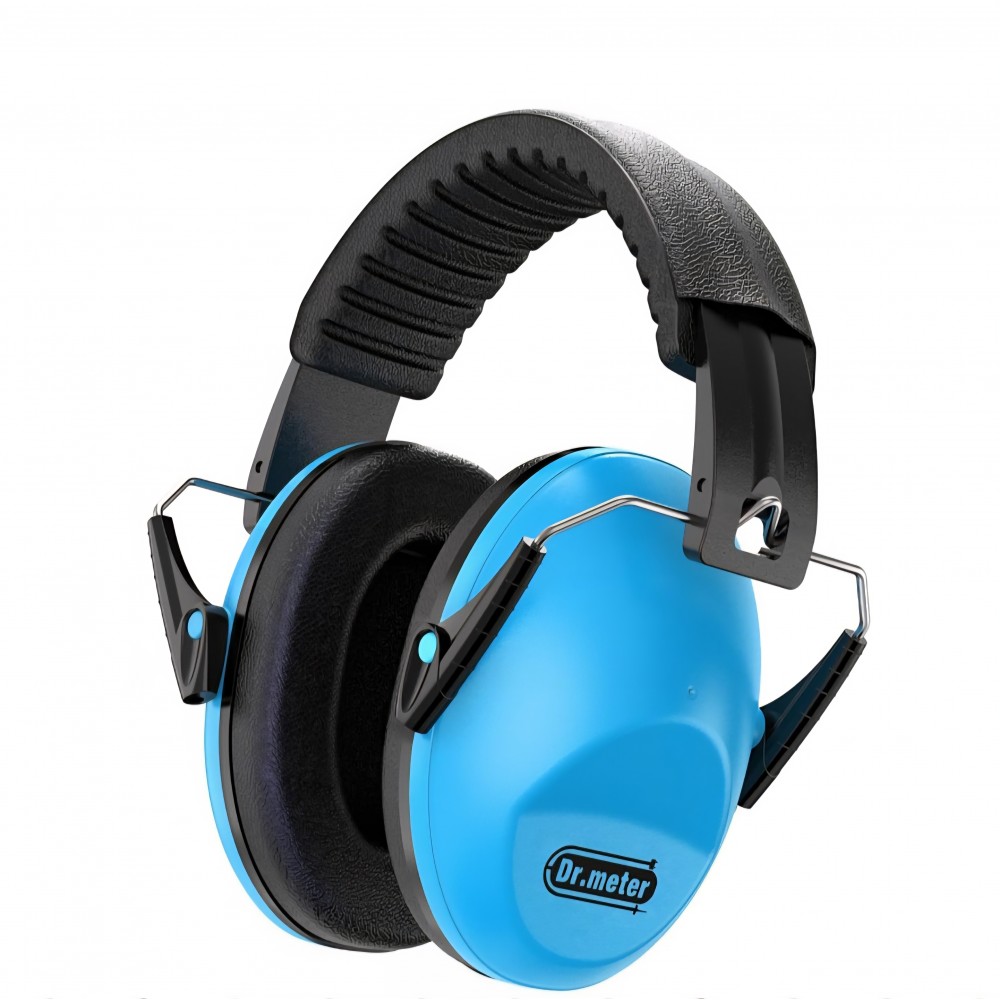 Casti antifonice copii Dr.meter, protectie auditiva pasiva SNR 27dB, design ergonomic, pentru scoala, somn, invatare, autism, instrumente muzicale, Blue, termen livrare 7-8 zile
