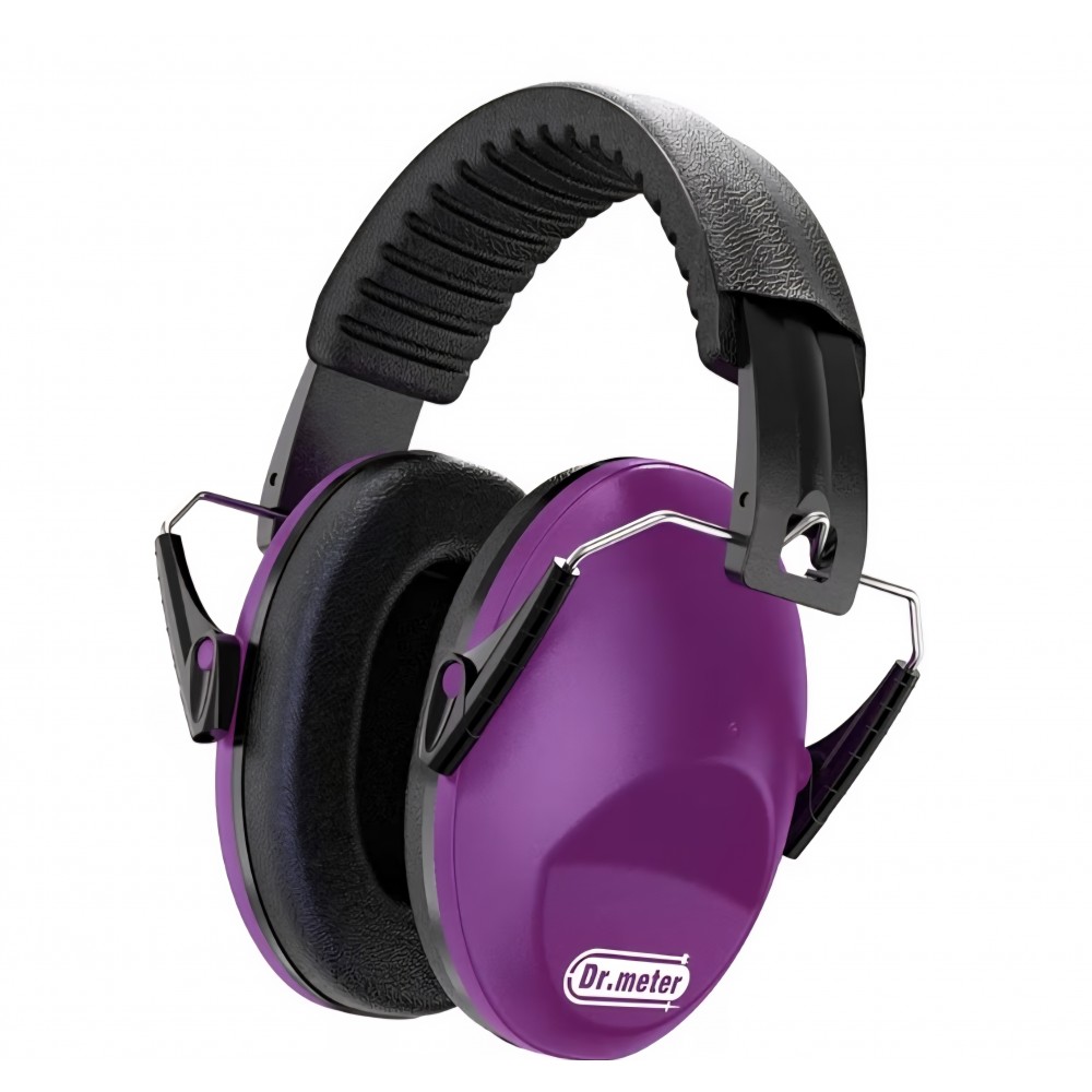 Casti antifonice copii Dr.meter, protectie auditiva pasiva SNR 27dB, design ergonomic, pentru scoala, somn, invatare, autism, instrumente muzicale, magenta, termen livrare 7-8 zile
