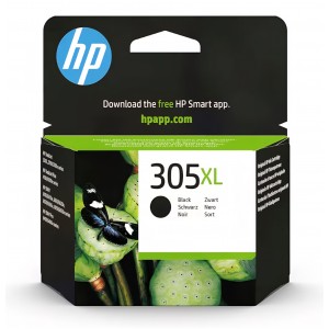 Cartuș cerneală original HP 305XL Negru, capacitate mare, compatibil imprimante HP, text clar și imprimare de calitate, randament extins, termen livrare 7 zile