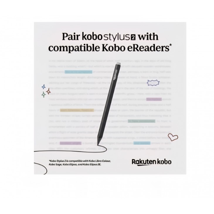  Pen digital, Stylus Kobo Stylus 2, comparibil eReader Kobo, scriere precisa, desen si notite rapide