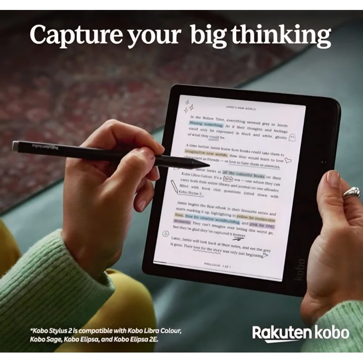  Pen digital, Stylus Kobo Stylus 2, comparibil eReader Kobo, scriere precisa, desen si notite rapide