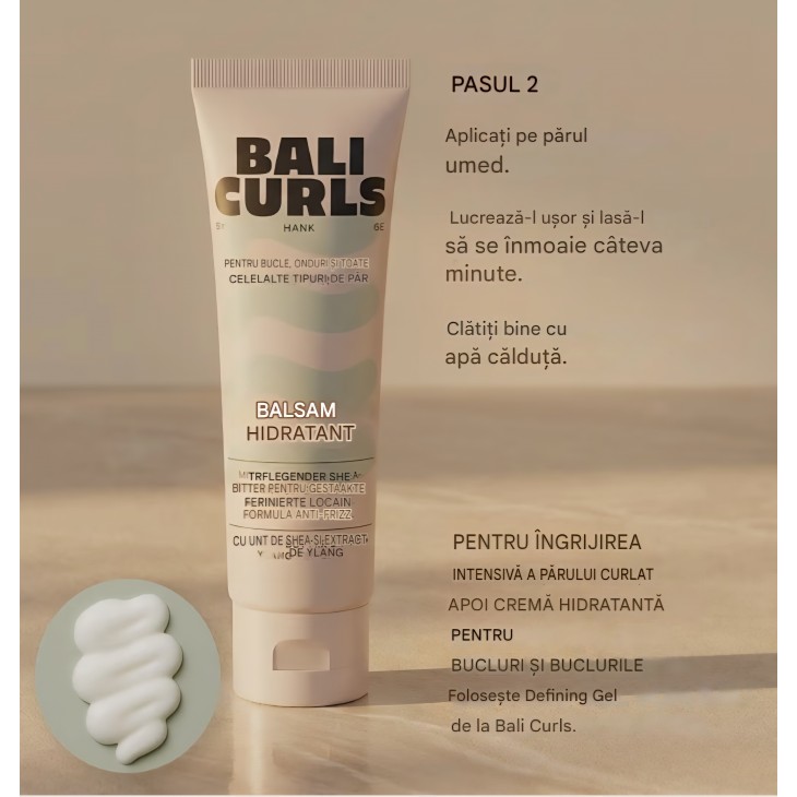 Set travel par cret Bali Curls Curl Travel Kit, 5 produse mini pentru bucle definite si sanatoase, sampon, balsam, crema pentru bucle, gel de definire si spuma, ideal pentru calatorii si sala