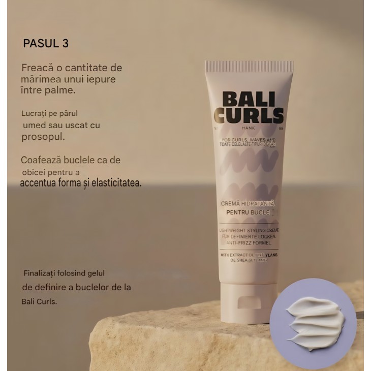 Set travel par cret Bali Curls Curl Travel Kit, 5 produse mini pentru bucle definite si sanatoase, sampon, balsam, crema pentru bucle, gel de definire si spuma, ideal pentru calatorii si sala