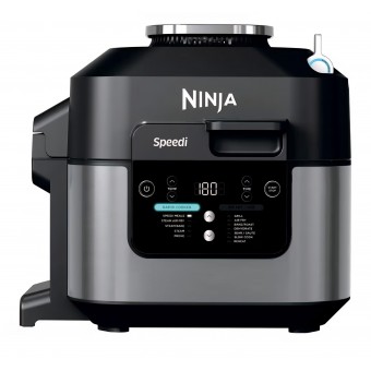 Multicooker Ninja Speedi ON500EU, 12 programe, 5.7L, Air Fryer, Slow Cooker, Grill, Coacere, Funcție Speedi Rapid Meals, 1760W, Negru, termen livrare 7-8 zile