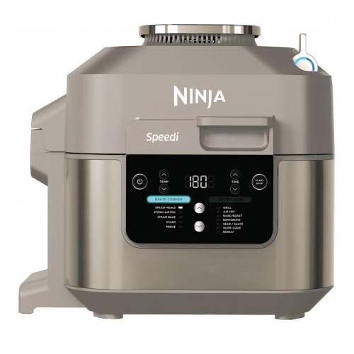 Multicooker Ninja Speedi ON500EUSTGD, 12 programe, 5.7L, Air Fryer, Slow Cooker, Grill, Coacere, Rapid Cooking System, 1760W, Stone Gold, termen livrare 7-8 zile