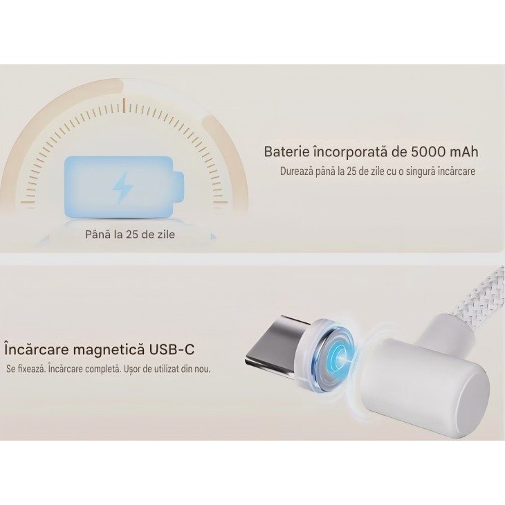 Robot cameră inteligentă Enabot EBO ROLA Mini FamilyBot, cameră 2K pentru animale de companie, cameră mobilă de interior, apel rapid, audio bidirecțional, vedere nocturn, livrare 7-8 zile
