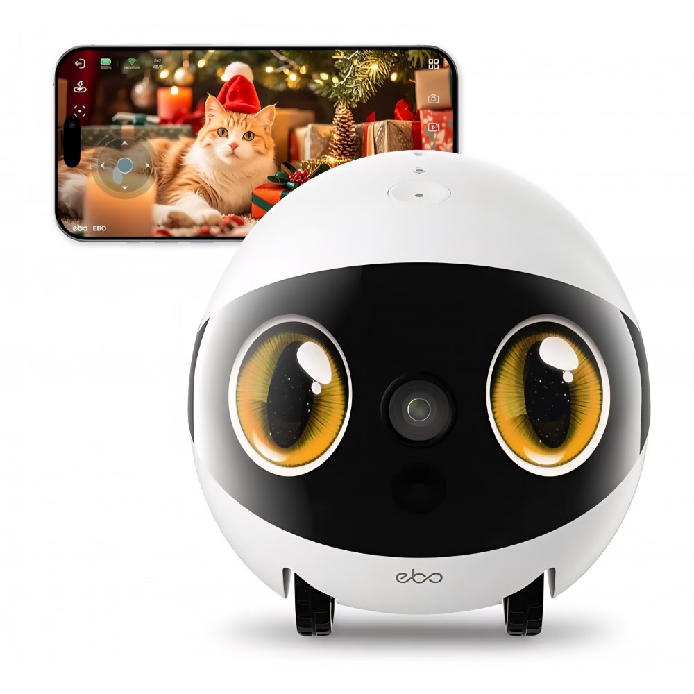 Robot Enabot EBO Air 2S pentru casă și animale, cameră mobilă 2.5K, audio bidirecțional, livrare 7-8 zile