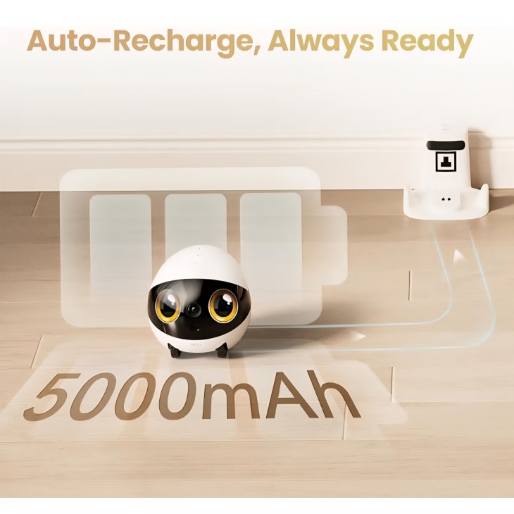 Robot Enabot EBO Air 2S pentru casă și animale, cameră mobilă 2.5K, audio bidirecțional, livrare 7-8 zile