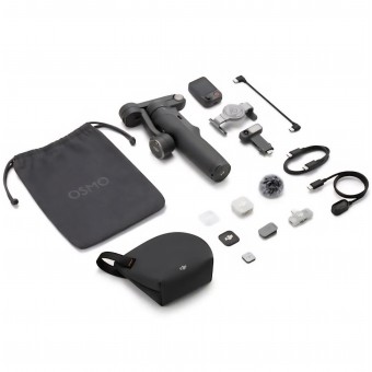 Gimbal smartphone DJI Osmo Mobile 8P Creator Combo, stabilizare pe 3 axe, ActiveTrack, extensie telescopică, trepied inclus, accesorii Creator Combo
