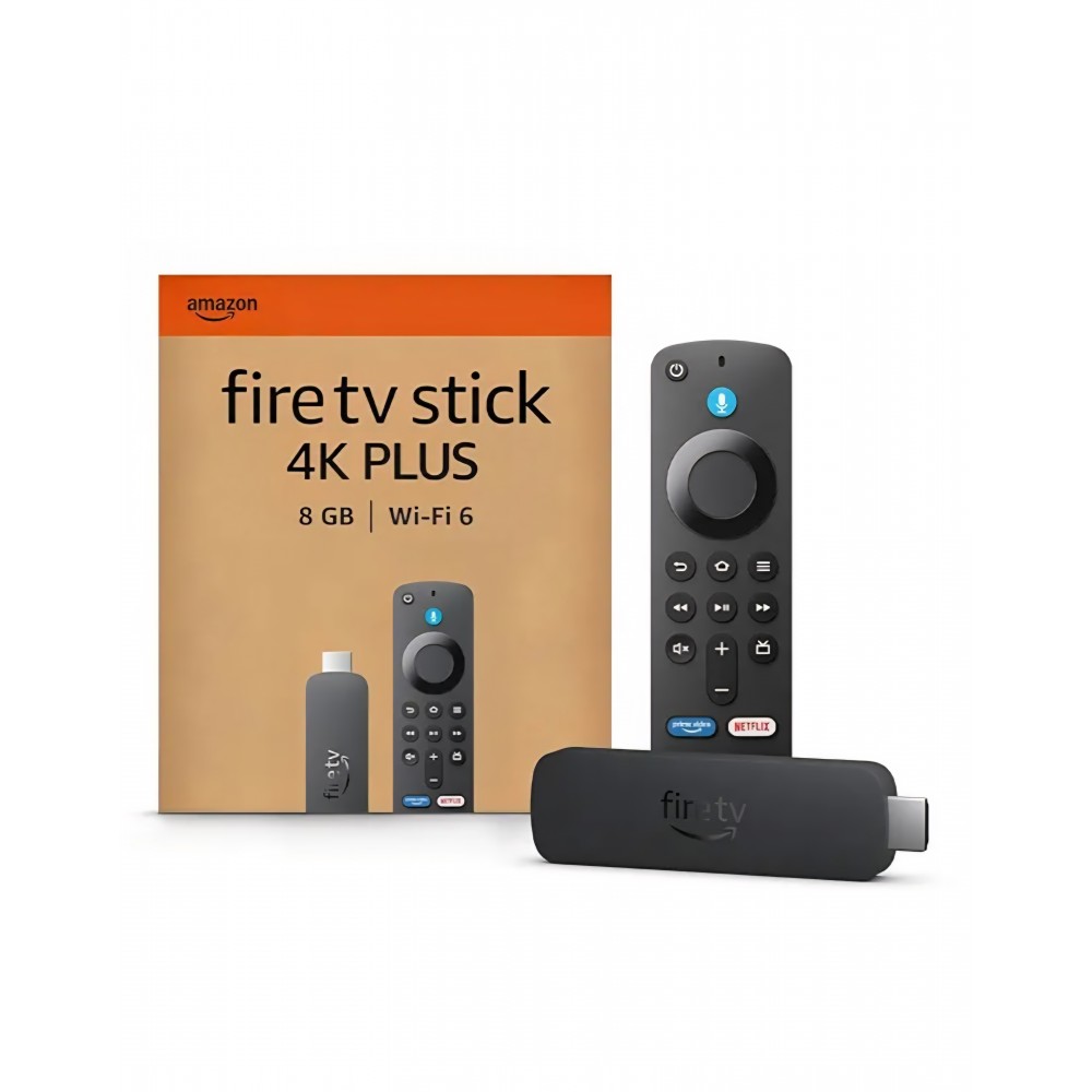 Media Player Amazon Fire TV Stick 4K Plus, Wi-Fi 6, Dolby Vision, Dolby Atmos, HDR10+, telecomandă vocală Alexa inclusă