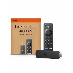 Media Player Amazon Fire TV Stick 4K Plus, Wi-Fi 6, Dolby Vision, Dolby Atmos, HDR10+, telecomandă vocală Alexa inclusă