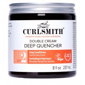 Mască intensivă pentru păr creț Curlsmith Double Cream Deep Quencher, hidratare și descurcare, pentru toate tipurile de bucle, vegană, 237 ml, livrare maxim 7-8 zile