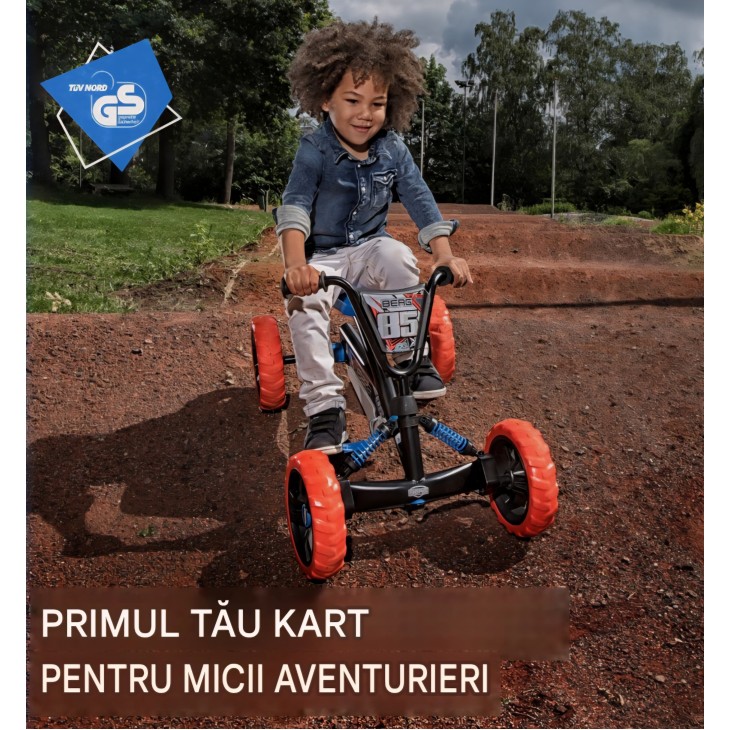 Vehicul cu pedale, Kart Berg Buzzy Nitro Go, pentru copii 2–5 ani, livrare 7-9 zile
