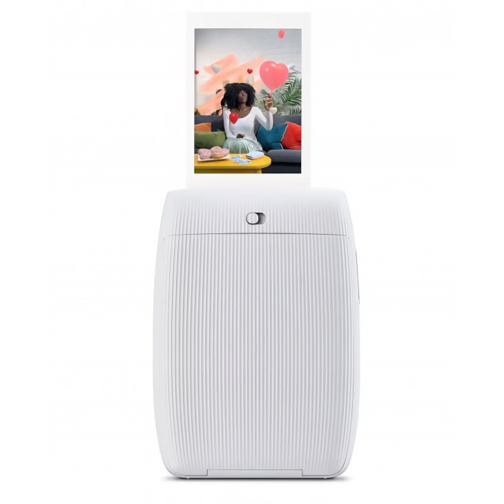 Imprimantă foto portabilă FUJIFILM instax mini Link 3 pentru smartphone, imprimare instantanee, compatibilă cu film instax mini, Clay White