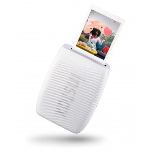 Imprimantă foto portabilă FUJIFILM instax mini Link 3 pentru smartphone, imprimare instantanee, compatibilă cu film instax mini, Clay White