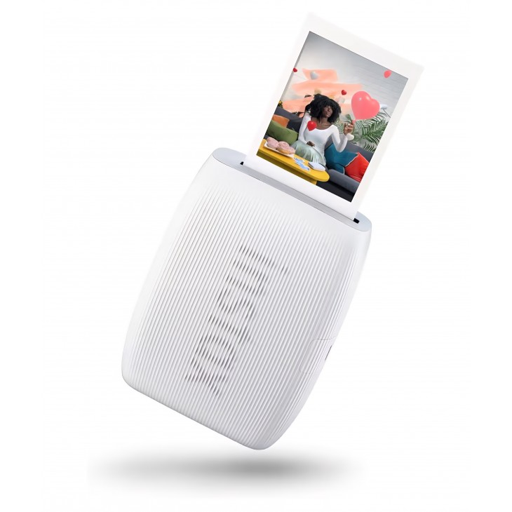 Imprimantă foto portabilă FUJIFILM instax mini Link 3 pentru smartphone, imprimare instantanee, compatibilă cu film instax mini, Clay White