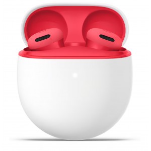 Căști wireless Google Pixel Buds 2a, cu anulare activă a zgomotului (ANC), Bluetooth, rezistente la apă, Berry , termen livrare 10-12 zile, produs rar