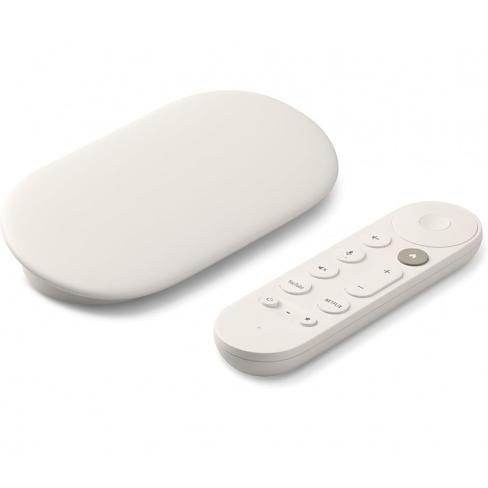 Media Player Google TV Streamer 4K, 32 GB, streaming 4K HDR, telecomanda cu comanda vocala, Google TV, Porcelain, livrare 10-12 zile