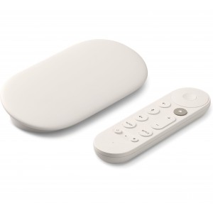 Media Player Google TV Streamer 4K, 32 GB, streaming 4K HDR, telecomanda cu comanda vocala, Google TV, Porcelain, livrare 10-12 zile