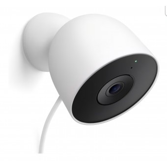 Cameră de supraveghere Google Nest Cam Outdoor Gen. 2, video 2K, pentru exterior, compatibilă Google Home, Snow, livrare 10-12 zile