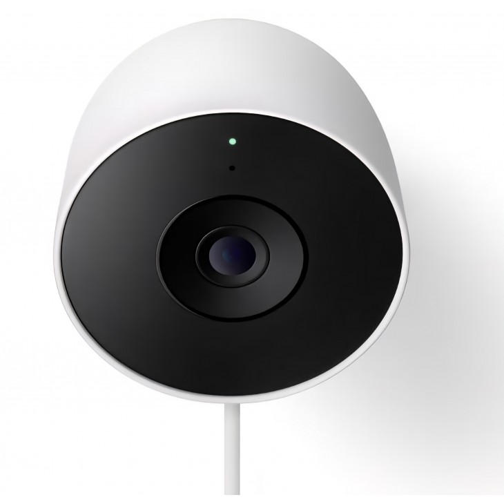Cameră de supraveghere Google Nest Cam Outdoor Gen. 2, video 2K, pentru exterior, compatibilă Google Home, Snow, livrare 10-12 zile