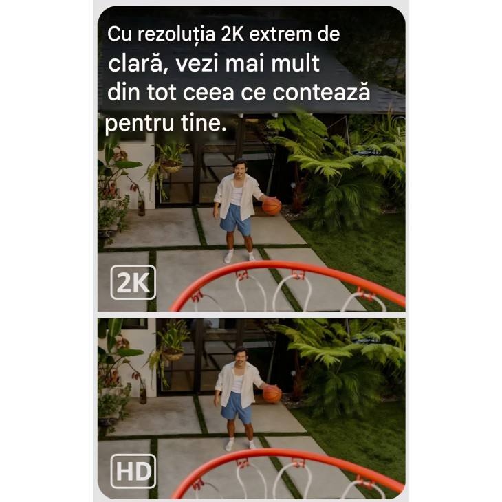 Cameră de supraveghere Blink Outdoor Camera 2K+, wireless, rezoluție 2K, autonomie de până la 2 ani, cu Sync Module Core inclus, alb, livrare 7-9 zile