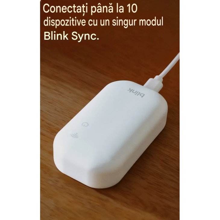 Cameră de supraveghere Blink Outdoor Camera 2K+, wireless, rezoluție 2K, autonomie de până la 2 ani, cu Sync Module Core inclus, alb, livrare 7-9 zile