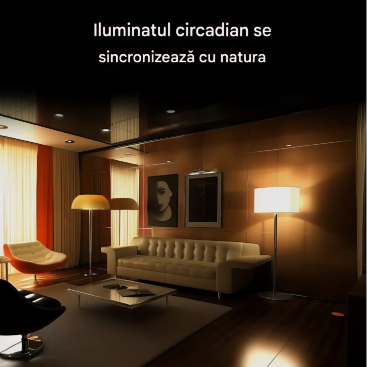 Bec inteligent Aqara LED Light Bulb T2 GU10, lumină albă reglabilă 2700K–6500K, Matter, Thread și Zigbee, compatibil Apple HomeKit, Alexa și Google Home, livrare 7-9 zile