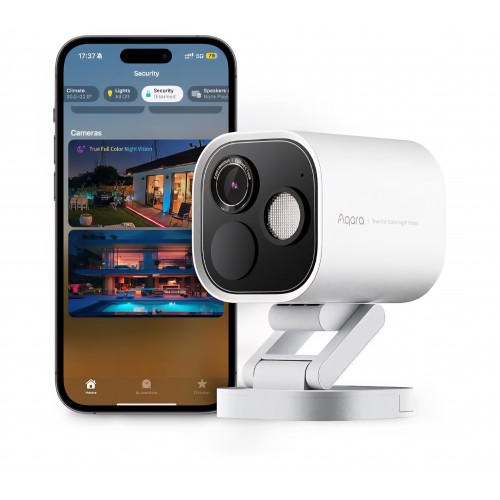 Cameră de supraveghere inteligentă Aqara Outdoor Camera G5 Pro, 4MP, vedere color pe timp de noapte, Wi-Fi 2.4/5 GHz, HomeKit Secure Video, hub Zigbee și Thread integrat, alb, livrare 7-9 zile Cameră de supraveghere inteligentă Aqara Outdoor Camera G5 Pro, 4MP, vedere color pe timp de noapte, Wi-Fi 2.4/5 GHz, HomeKit Secure Video, hub Zigbee și Thread integrat, alb, livrare 7-9 zile