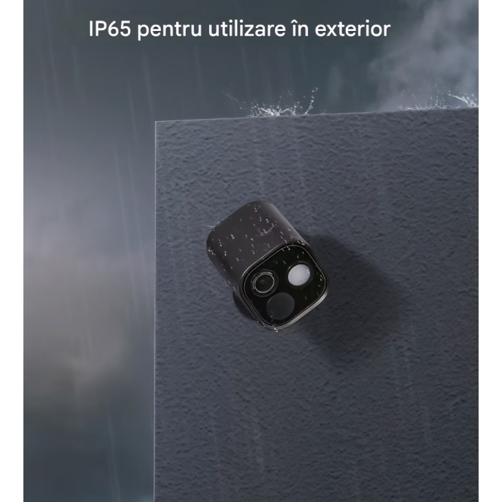 Cameră de supraveghere inteligentă Aqara Outdoor Camera G5 Pro, 4MP, vedere color pe timp de noapte, Wi-Fi 2.4/5 GHz, HomeKit Secure Video, hub Zigbee și Thread integrat, alb, livrare 7-9 zile