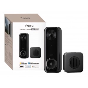 Sonerie video inteligentă Aqara G400 cu Chime inclus, alimentare prin cablu sau PoE, video 2K panoramic, HomeKit Secure Video, înregistrare 24/7, IP65, livrare 7-9 zile