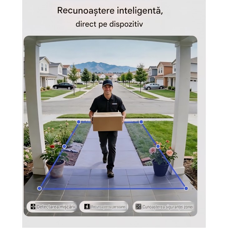Sonerie video inteligentă Aqara G400 cu Chime inclus, alimentare prin cablu sau PoE, video 2K panoramic, HomeKit Secure Video, înregistrare 24/7, IP65, livrare 7-9 zile
