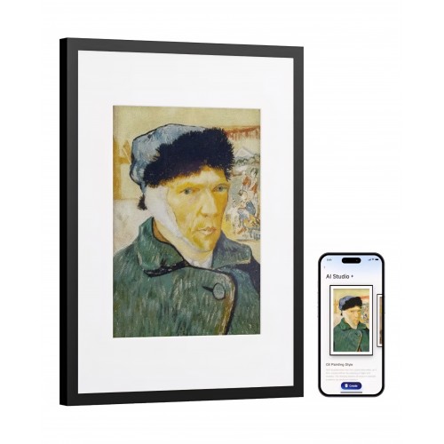 Ramă foto digitală SwitchBot KI Art Frame 13.3”, e-ink, cadru foto electronic wireless, artă generată AI, compatibil Alexa, livrare 7-9 zile