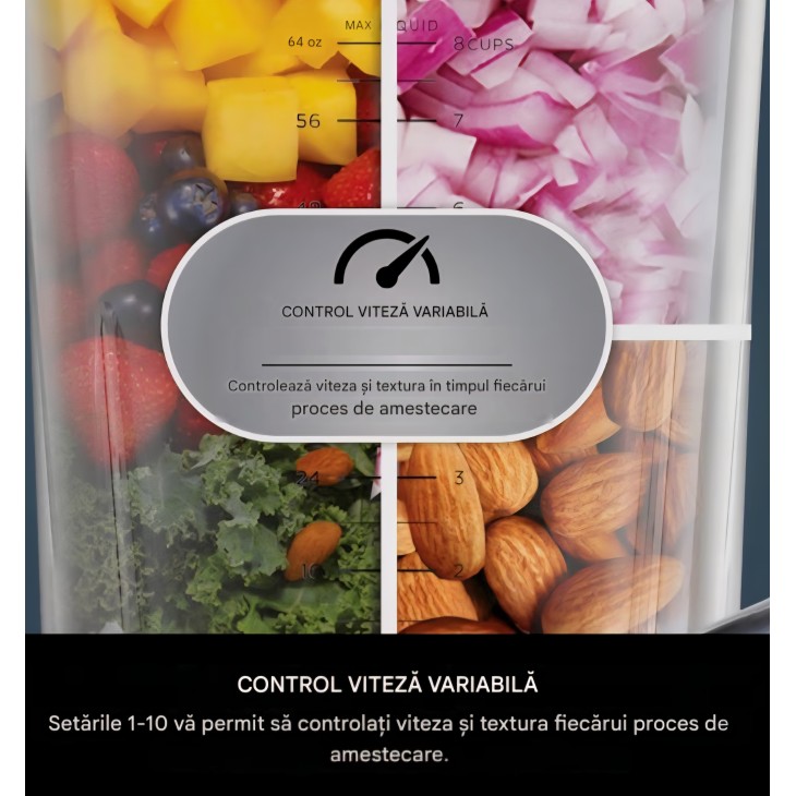Blender Ninja Detect Power Mixer Pro TB301EU, 2 în 1, 1200W, vas și pahare incluse, pentru smoothie-uri, tocare legume și băuturi cu gheață, negru termen livrare 7-9 zile