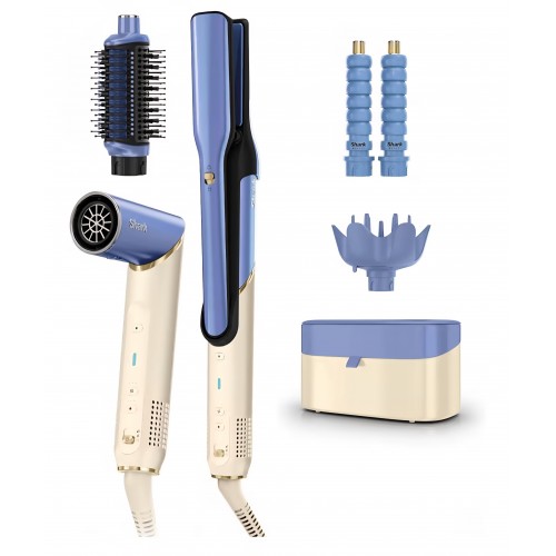 Multistyler și uscător de păr Shark Glam, pentru păr drept, bucle și onduleuri, control inteligent al temperaturii, tehnologie Gloss Lock, accesorii Silki și Glossi, livrare 7-9 zile Multistyler și uscător de păr Shark Glam, pentru păr drept, bucle și onduleuri, control inteligent al temperaturii, tehnologie Gloss Lock, accesorii Silki și Glossi, livrare 7-9 zile